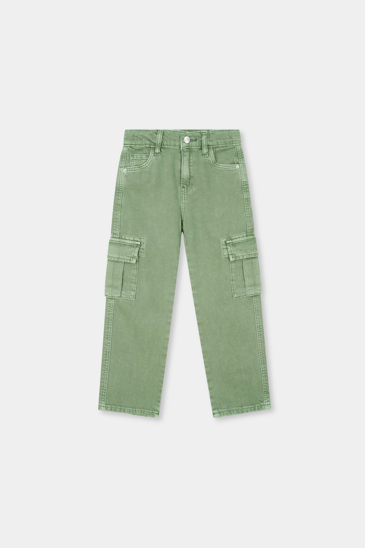 Kids' Light Green Utility Cargo Pants