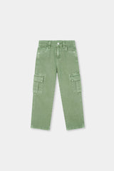 Kids' Light Green Utility Cargo Pants