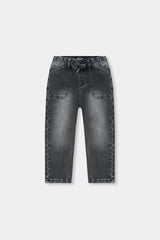 Kids' Washed Black Jogger Jeans