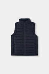 Men's Black Sleeveless Puffer Jacket