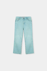 Kids' Light Blue Flared Denim Jeans