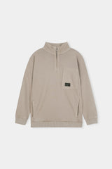 Neutral Zip-Up Sweatshirt & Jogger Set