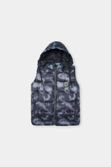 Men's Camouflage Sleeveless Puffer Jacket