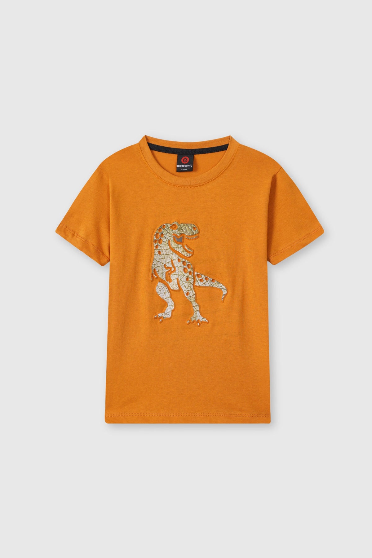 Kids Soft Cotton Embosed Dino T Shirt