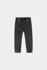Urban Black Acid-Wash Jogger Trouser.