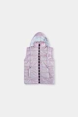 Glittery Pink Puffer For Girls