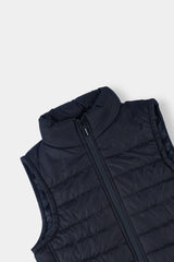 Men's Black Sleeveless Puffer Jacket