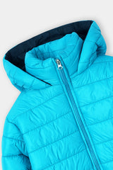 Kids Blue Puffer Jacket with Hood – Warm &amp; Lightweight Winter Wear