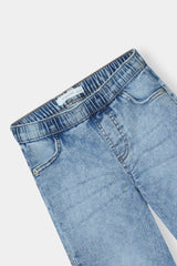 Classic Light Wash Wide-Leg Denim Jeans For Girls
