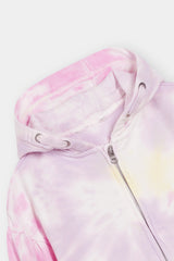 Pastel Tie-Dye Cozy Hoodie and Jogger Set For Gorls