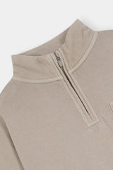 Neutral Zip-Up Sweatshirt & Jogger Set