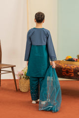 Aqua Blossom Ensemble - 4 Piece Suit