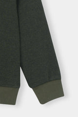 Boys Camo Patch Sweatshirt & Jogger Set – Forest Green