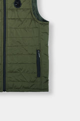 Men's Army Green Puffer