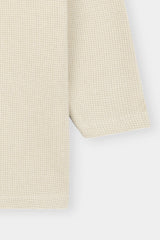 Classic Beige Waffle Pocket Tee