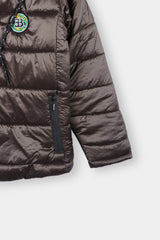 Men's Dark Brown Puffer Jacket