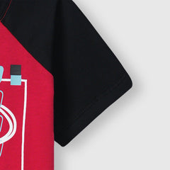 Kids Soft Cotton Graphic Raglan Sleeve T Shirt