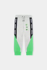 Minecraf Hoodie and Jogger Set – Vibrant Green and Gray Comfort Wear