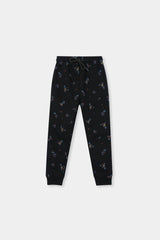 Cozy Floral Black Hoodie and Jogger Set