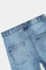 Classic Light Wash Wide-Leg Denim Jeans For Girls