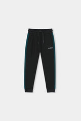Boys Los Angeles Colorblock Hoodie & Jogger Set – Teal & Black