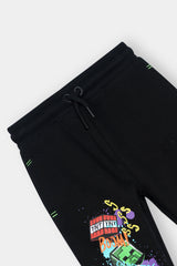 Minecraft 2-Piece Hoodie & Jogger Set for Kids – Green Hoodie with Black Joggers