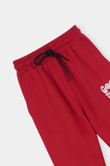 Good Things Are Coming Cozy Red Sweatshirt and Jogger Set Drop Shoulder