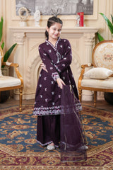 Self Designed and Embroidered Mid Seasoned Cotton -3Pcs Suit
