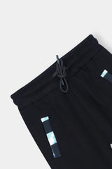 Boys Tie-Dye Checkerboard Zip Hoodie & Jogger Set – Black & Mint