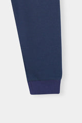 Vibrant Colorblock' Hoodie Set – Navy, Yellow & Green Pop