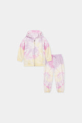 Pastel Tie-Dye Cozy Hoodie and Jogger Set For Gorls