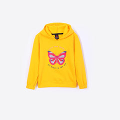 Girls Butterfly Embroidered Fleece Suit