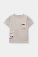 Boys Graphic Soft Cotton Flap Pocket T-Shirt