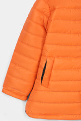 Girls Orange Hoodie Jacket