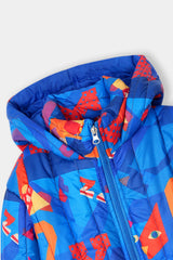 Colorful Hooded Boys’ Winter Puffer Jacket