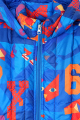 Colorful Hooded Boys’ Winter Puffer Jacket