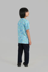 Boys All over Captain America Printed T Shirt