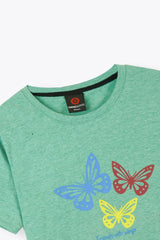 Butterfly Print T Shirt