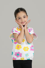 Short Body all over Print T Shirt