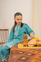 Aqua Lagoon -Khadar 3 Pcs suits