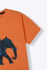 Elephant Print T Shirt