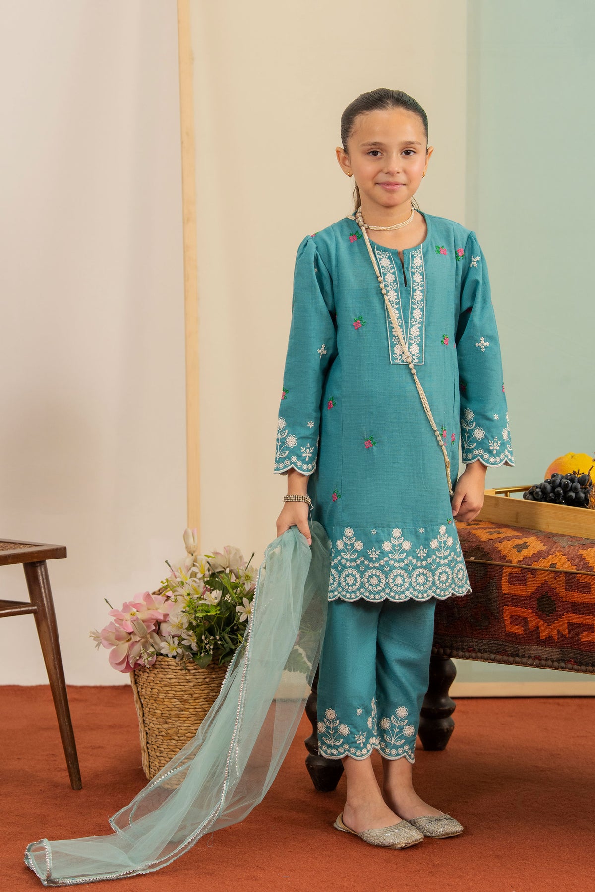 Aqua Lagoon -Khadar 3 Pcs suits