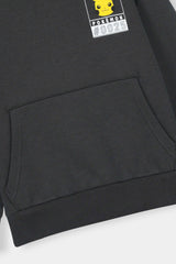 Black Pokémon Hoodie – Pikachu #0025 Graphic Pullover