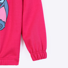 Girls Soft Cotton Printed Fleece Suit