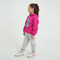 Girls Soft Cotton Printed Fleece Suit