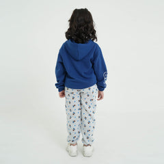 Kids Soft Cotton Graphic Sleeve Fleece Tracksuit