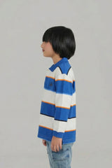 Polo Stripe Tee with Side Car Logo