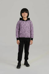 Boys Cozy Cartoon Character Hoodie and Jogger Set for Kids