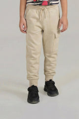 beige cargo trouser for kids