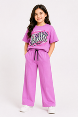 Pretty Girl Printed Co-Ord Set – pink